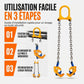 🛢️ PROMO FLASH : 50% DE RÉDUCTION ! Pince de Levage pour Fûts Industriels à Mâchoires et Chaînes – Alliage G80, Serrage par Gravité for une Manutention Sécurisée des Fûts ✨
