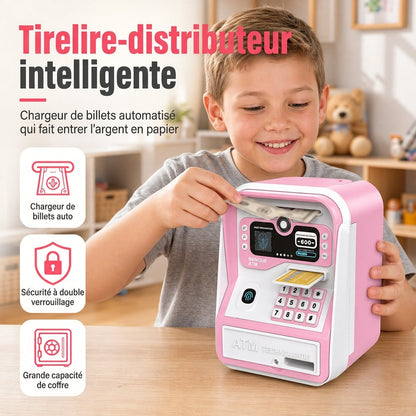 📢 PROMO FLASH : 50% DE RÉDUCTION ! Tiroir-Caisse Électronique pour Enfants – Tirelire Intelligente Type Distributeur, Insertion Automatique des Billets & Déverrouillage par Empreinte Digitale for une Épargne Ludique et Sécurisée ⏰✨