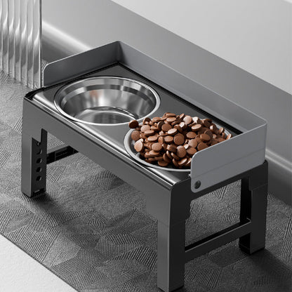 🐾 PROMO FLASH : 50% DE RÉDUCTION ! Distributeur d'Alimentation Surélevé Réglable avec Double Gamelle – Hauteur 21-29cm & Antidérapant for une Posture Confortable et une Digestion Saine 🍽️✨