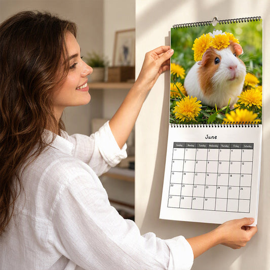 ⏳ PROMO FLASH : 50% DE RÉDUCTION ! Calendrier Mural Adorable avec Cochons d'Inde – Photos Adorables Chaque Mois for une Organisation 2027 Pleine de Charme et de Bonne Humeur ⏰✨