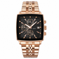 ⌚ PROMO FLASH : 50% DE RÉDUCTION ! Montre Chronographe Carrée en Acier Inoxydable – Quartz de Précision & Aiguilles Lumineuses for un Style Executive Audacieux ✨
