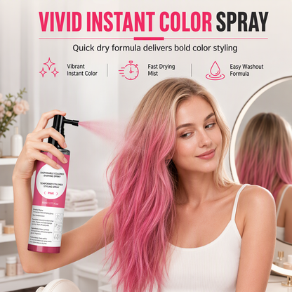 💇 PROMO FLASH : 50% DE RÉDUCTION ! Spray Colorant Temporaire pour Cheveux – Couleur Vive Instantanée & Séchage Rapide 5s for un Style Audacieux Sans Abîmer vos Cheveux 🌈✨