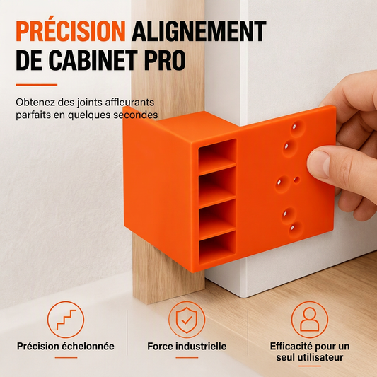 📐 PROMO FLASH : 50% DE RÉDUCTION ! Gabarit Étagé pour Aligner les Panneaux d'Armoire avant Perçage – Profil à Paliers, Structure Moulée par Injection, Options 20/22 mm avec Forets Hélicoïdaux ✨
