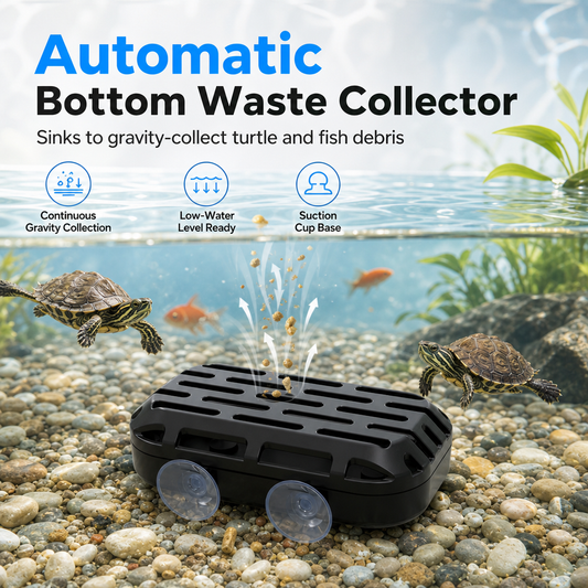 🐢💧 PROMO FLASH : 50% DE RÉDUCTION ! Collecteur de Déchets pour Aquarium & Tortues – Piège Automatique par Décantation, Idéal Eaux Peu Profondes & Fixation par Ventouses for une Eau Claire et un Nettoyage Facile ✨
