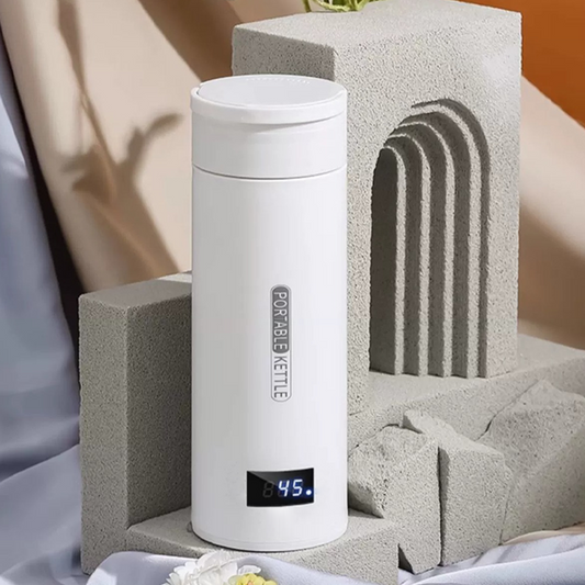 🫖✨ PROMO FLASH : 50% DE RÉDUCTION ! Bouilloire Électrique Portable 500ml avec Écran LED Tactile & 4 Niveaux de Température – Inox 304 Alimentaire & Étanchéité 360° for l'Eau Chaude Parfaite en Voyage, au Bureau et pour Bébé ✨