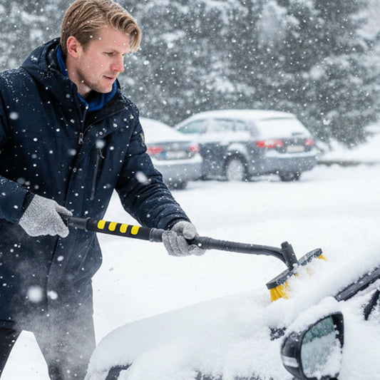 ❄️🚗 PROMO FLASH : 50% DE RÉDUCTION ! Balai à Neige & Gratte-Givre Télescopique pour Voiture – Tête Rotative 360°, Poils Anti-Rayures & Manche Ajustable for un Dégivrage Rapide et Sans Effort en 2 Minutes ✨