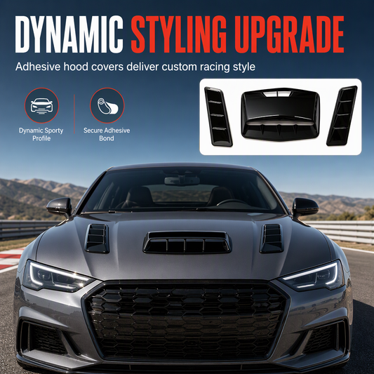 🏁 PROMO FLASH : 50% DE RÉDUCTION ! Prises d'Air Décoratives pour Capot de Voiture – Style Sport & Branchies de Requin, ABS Haute Résistance Adhésif Sans Perçage for une Allure Agressive Immédiate ✨