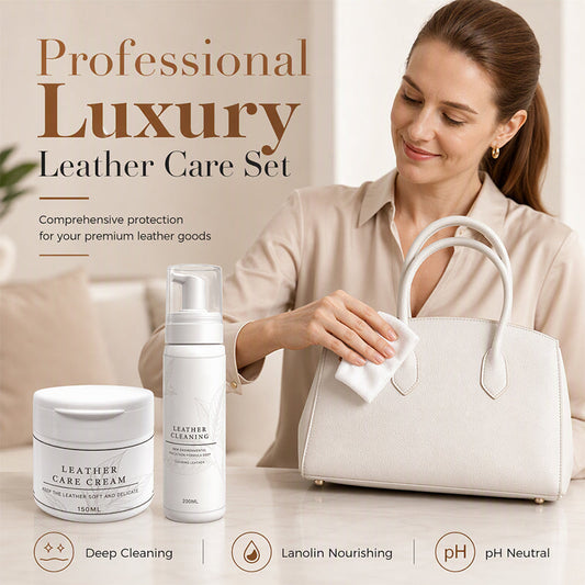 🧴✨ PROMO FLASH : 50% DE RÉDUCTION ! Kit de Soin Cuir de Luxe – Mousse Nettoyante & Crème Nourrissante for un Cuir Souple et Éclatant ✨
