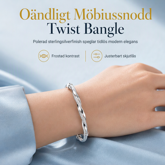 ♾️ PROMO FLASH : 50% DE RÉDUCTION ! Jonc Torsadé Anneau de Möbius Infini Réglable, Textures Miroir & Givrée, Nœuds Coulissants Ajustables for un Bracelet Élégant et Symbolique ✨