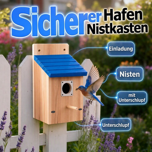 🐦✨ PROMO FLASH : 50% DE RÉDUCTION ! Nichoir en Bois Massif Résistant aux Intempéries – Toit Incliné Anti-Pluie & Protection Antiprédateurs for un Refuge Douillet et Sûr pour les Oiseaux du Jardin ✨