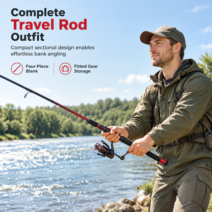 🎣 PROMO FLASH : 50% DE RÉDUCTION ! Canne à Pêche en Fibre de Verre à 4 Brins avec Moulinet, Ensemble Portable pour Pêche aux Leurres & Lancer Longue Distance for une Expérience de Pêche Nomade et Performante ✨