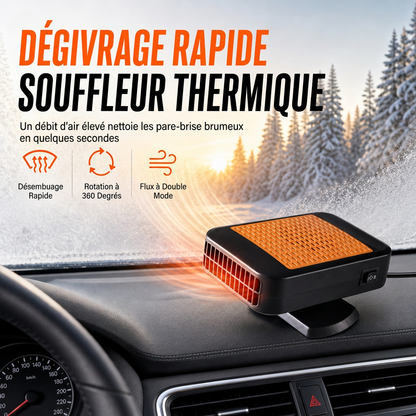 🚗🌬️ PROMO FLASH : 50% DE RÉDUCTION ! Ventilateur Dégivreur et Désembueur Rotatif 12V pour Voiture, Modes Chaud/Froid & Flux Directionnel for une Vision Claire et une Conduite Sereine par Tout Temps ✨