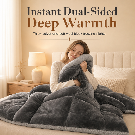 ❄️ PROMO FLASH : 50% DE RÉDUCTION ! Couette d'Hiver Épaisse et Chaude en Velours Flocon de Neige Matelassée – Velours Ultra-Doux & Piquage Cloisonné for une Chaleur Immédiate et un Sommeil Réparateur Tout l'Hiver ✨
