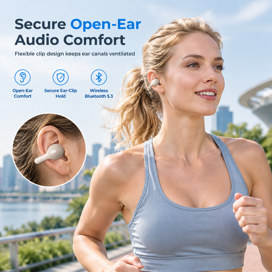🎧 PROMO FLASH : 50% DE RÉDUCTION ! Écouteurs Sans Fil à Clip d'Oreille Conduction Aérienne Bluetooth 5.3 Sport for une Expérience Audio Ouverte, Confortable et Sécurisée ✨
