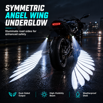 🏍️ PROMO FLASH : 50% DE RÉDUCTION ! Feux Projecteurs Ailes d'Ange LED pour Moto – Effet Visuel Incroyable & Sécurité Nocturne for une Visibilité Latérale Maximale et un Style Unique ✨