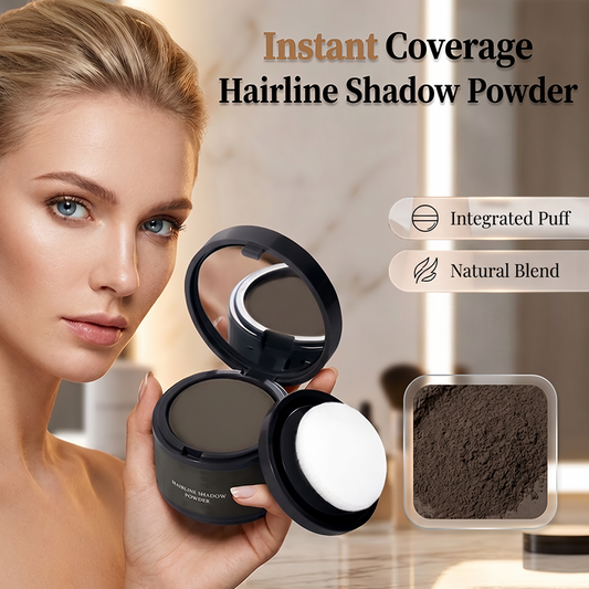💇 PROMO FLASH : 50% DE RÉDUCTION ! Poudre d'Ombre pour Ligne de Cheveux Waterproof avec Houppette & Miroir – Comblement Instantané, Tenue Anti-Sueur & Boîtier Nomade Tout-en-Un for un Rendermant Naturel Sans Démarcation ✨