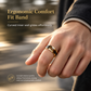 💍 PROMO FLASH : 50% DE RÉDUCTION ! Bague Anneau Unisexe en Acier Inoxydable Doré avec Liseré Émaillé Rayé – Plaqué Or Miroir & Confort Comfort-Fit for Affirmer Votre Style au Quotidien ✨