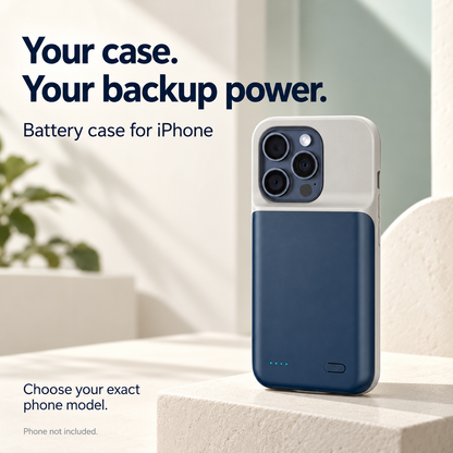 🔋 PROMO FLASH : 50% DE RÉDUCTION ! Coque Batterie Externe 2-en-1 pour iPhone 6800 mAh – Charge Rapide & Protection Intégrale for une Autonomie Doublée et une Protection Totale ✨