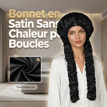 💤 PROMO FLASH : 50% DE RÉDUCTION ! Bonnet de Nuit Extra-Long en Satin – Anti-Friction & Boucles Sans Chaleur for une Chevelure Protégée et Sublime Chaque Nuit ✨