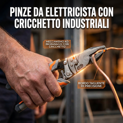 🔧 PROMO FLASH : 50% DE RÉDUCTION ! Pince Coupe-Câble à Cliquet Industrielle 4-en-1 – Coupe, Dénudage & Sertissage Sans Effort for une Électricité Domestique Simplifiée ✨
