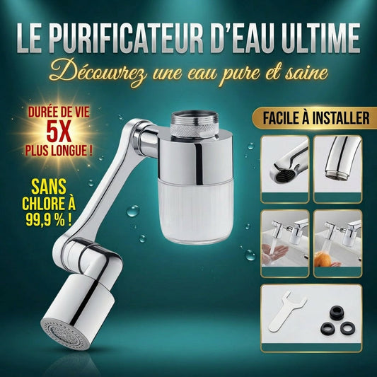 🚰 PROMO FLASH – 50% ! 🔄 Robinet Multifonctionnel Rotatif 360° – Laiton Plaqué 9 Couches – Bras 1080° & Double Mode & Filtre Eau for Cuisine & Salle de Bain