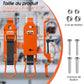 🛠️ 50% DE RÉDUCTION ! 🔧 Supports Muraux Robustes avec Pinces pour Outils – Alliage de Zinc, Pince Caoutchouc & Capacité 14,5 kg – Idéal pour Garage, Atelier et Véhicule – Lot de 2 ou 4 🚗🏠✨