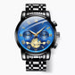 ⌚ PROMO FLASH : 50% DE RÉDUCTION ! ✨ Montre Homme Quartz Dodécagone de Luxe – Chronographe & Phase de Lune – Tourbillon Décoratif – Bracelet Acier Inoxydable 🎩